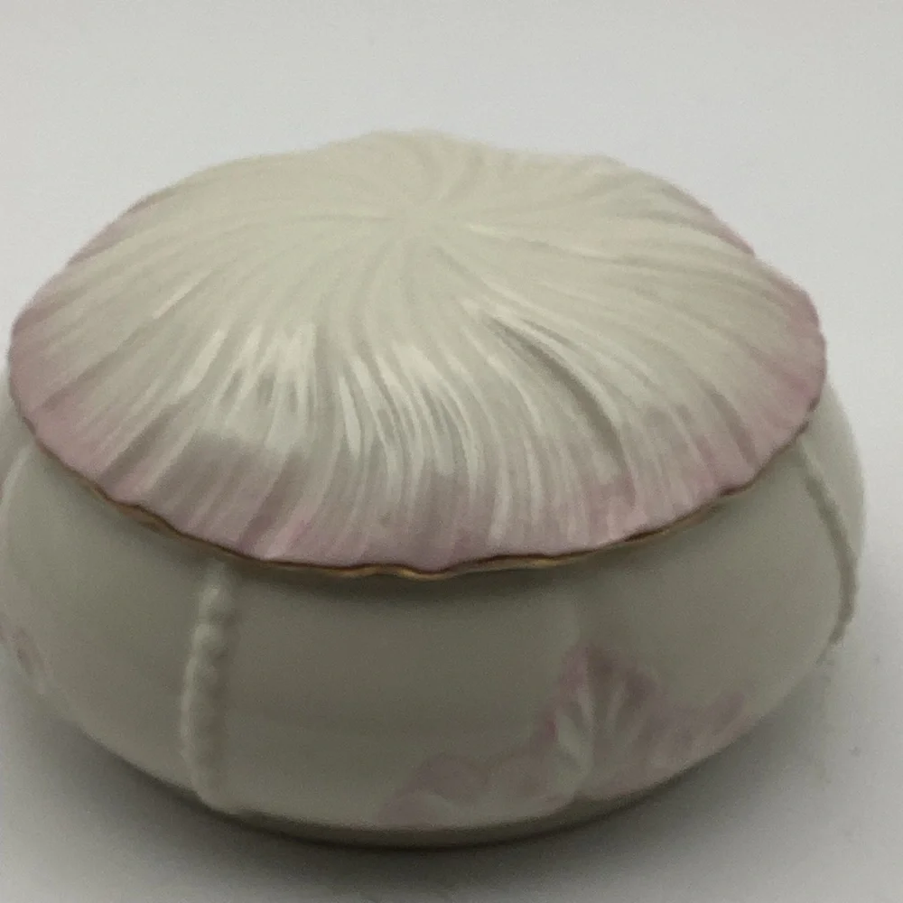 Vintage Belleek Ireland Millennium 2000 Trinket Box